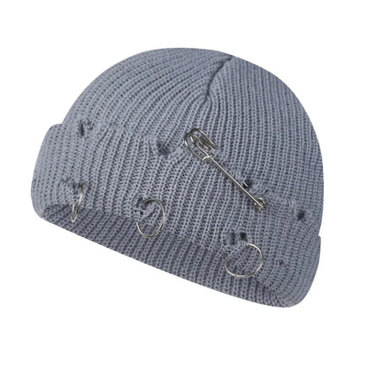 Brand Oohmy Knitted Hats for Men Women, Skullies Caps, Warmer Bonnet, Casual Cap, Monochromatic, Male and Female, Winter, 2024