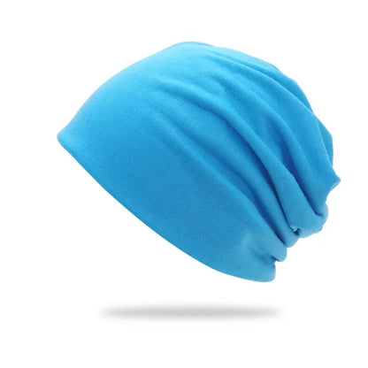Cotton Slouchy Beanie Hip-Hop Soft Lightweight Running Beanie Adult Dwarf Hat Chemo Cap for Men Women Hip-Hop Sleep Cap Stretchy