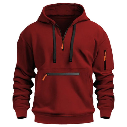 2025 Nýr fjölvasa rennilás fleece hettukyrning fyrir karla og konur plús stærð laus pullover tísku peysur toppur s-xxxl