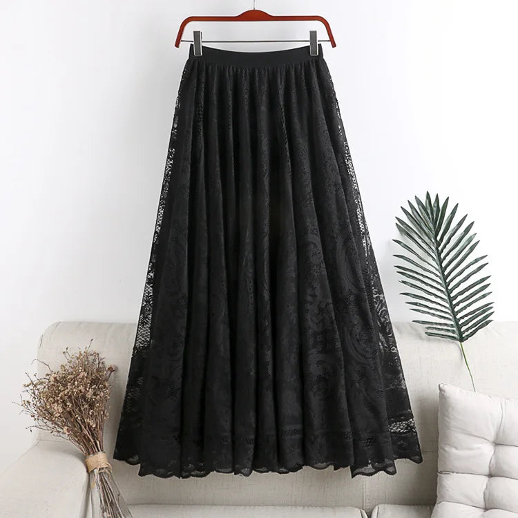 Woman Clothing Casual Elegant Summer Embroidery Streetwear Party Y2k Skirt Fashion Clothes Vintage Long Skirt Ethnic Style