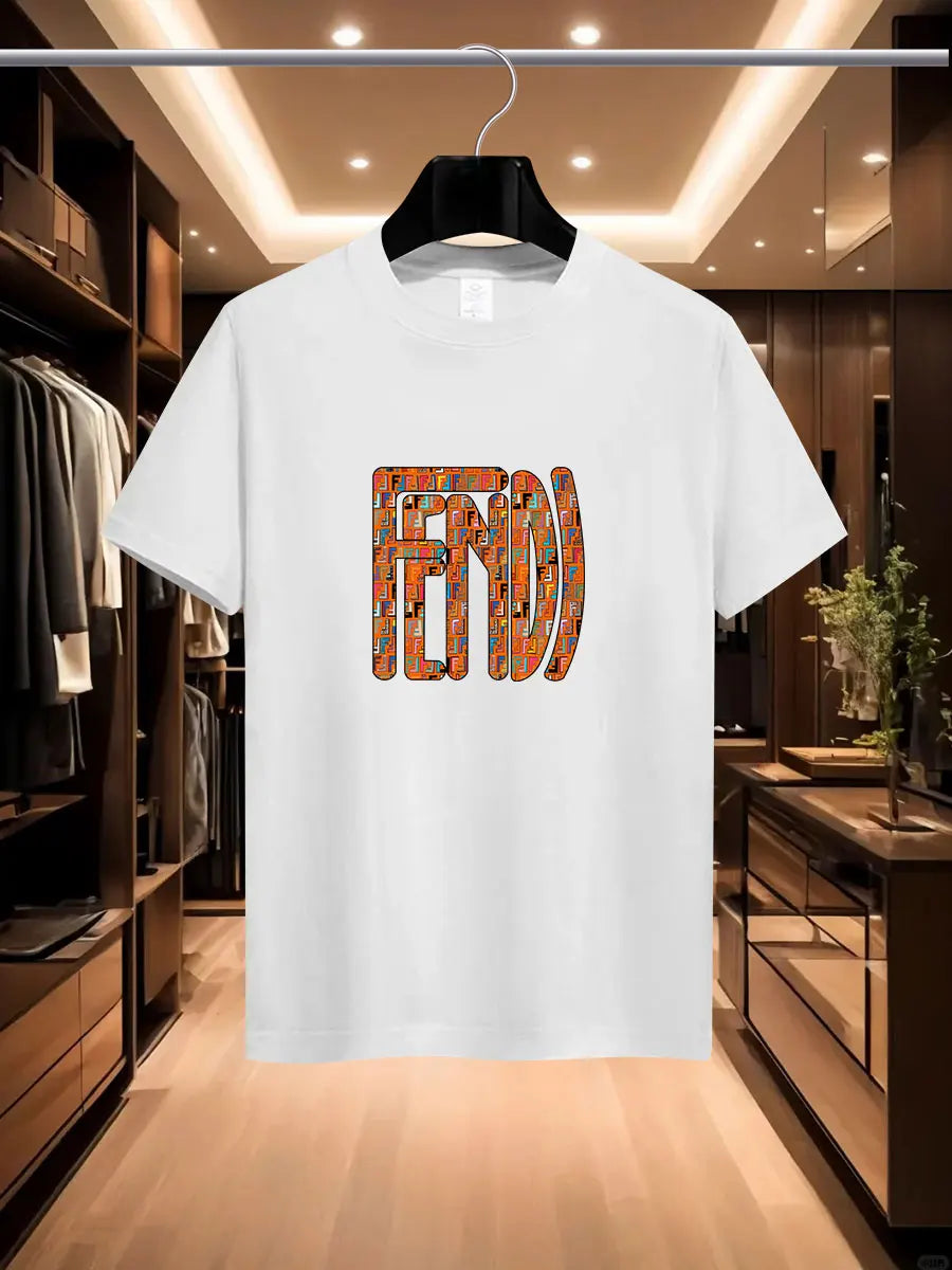 Camiseta impresa de la marca de la marca de FD International Fash International Fashion Fash International Fashion Fashion de Summer Men.