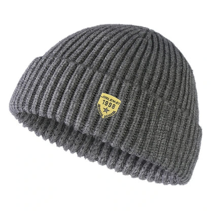 Unisex Street Style Hip Hop Beanies Brimless Melon Cap Cuff  Beanies Hats Women Men Autumn Winter Warm Knitted Bonnet Skullcap