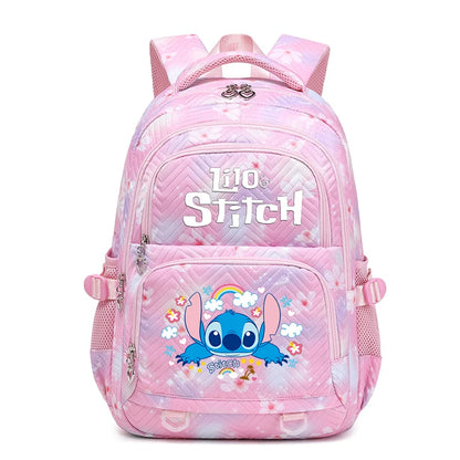 Lilo Stitch Waterproof Large Capacity Backpack for Women Girls Daypack Lightweight Schoolbag Casual Travel Knapsack