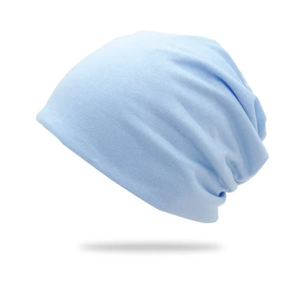 Cotton Slouchy Beanie Hip-Hop Soft Lightweight Running Beanie Adult Dwarf Hat Chemo Cap for Men Women Hip-Hop Sleep Cap Stretchy