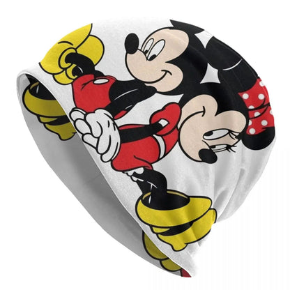 Disney Mickey Mouse Minnie Skullies Beanies Caps For Men Women Unisex Street Winter Warm Knitting Hat Adult Bonnet Hats
