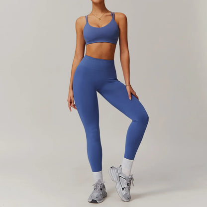 Yoga Set Gym Clothes Sportswear Yoga Suits For Women Fitness Long Sleeved Jacket Tracksuits Sports Bra Gym Set Seamless Leggings