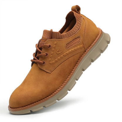 Spring Autumn Mens British Style Leather Casual Shoes Retro Fashion For Gentleman Big Size 48 49