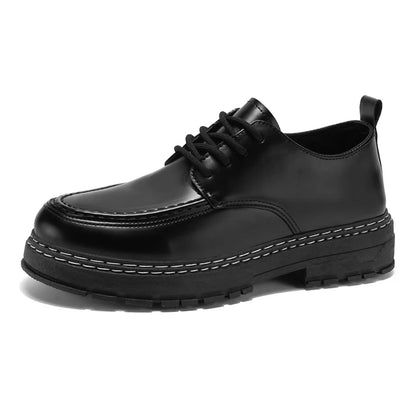 Business leather shoes four seasons soft sole plus size men's casual dress shoes groom wedding shoes fashion party leather shoes