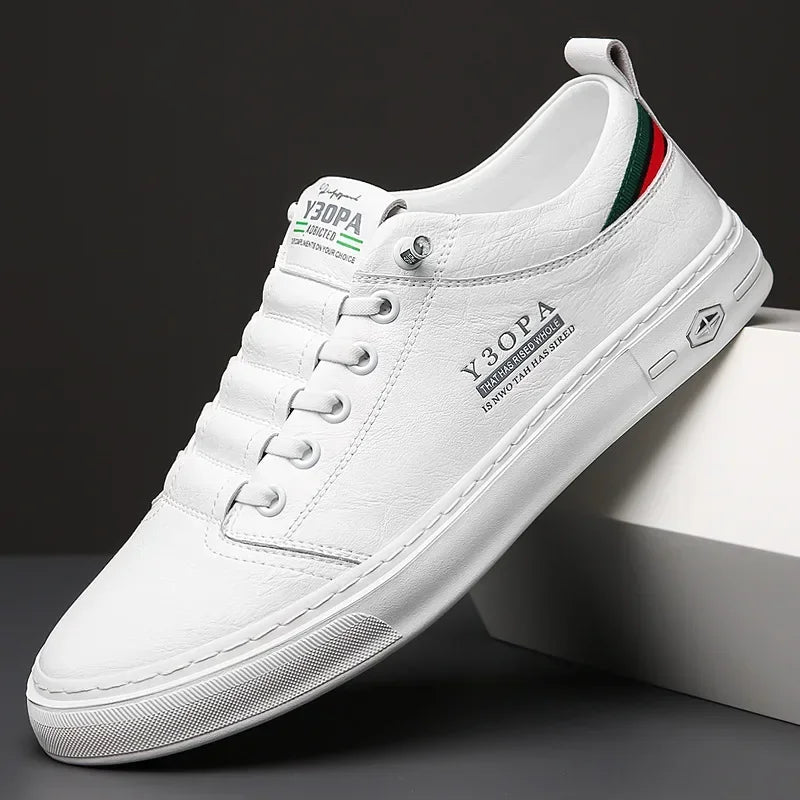 Men Leather Shoes Comfort Men's Casual Shoes Breathable All-match Sport Trendy Male Shoes Hard-Wearing Outdoor Walking Flats