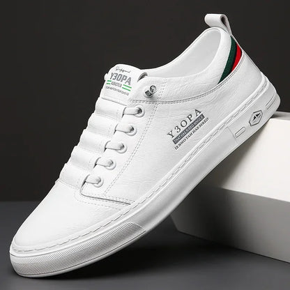 Men Leather Shoes Comfort Men's Casual Shoes Breathable All-match Sport Trendy Male Shoes Hard-Wearing Outdoor Walking Flats