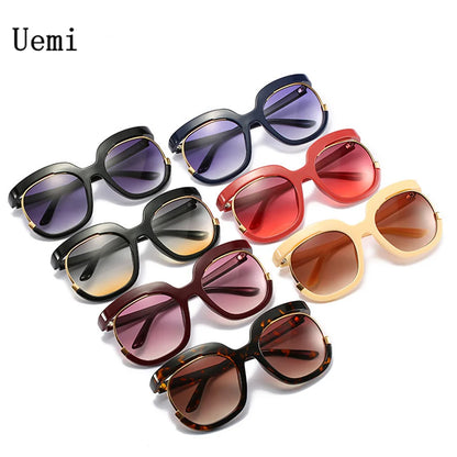 New Fashion Round Oversized Sunglasses For Women Men Retro Designer Ladies Sun Glasses Trending Product Shades UV400 Eyewea