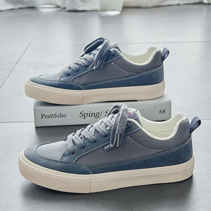 New Fashion Trend Comfortable Men's Canvas Shoes Breathable Soft Non-slip Wear-resistant Flat Shoes Outdoor Casual Shoes