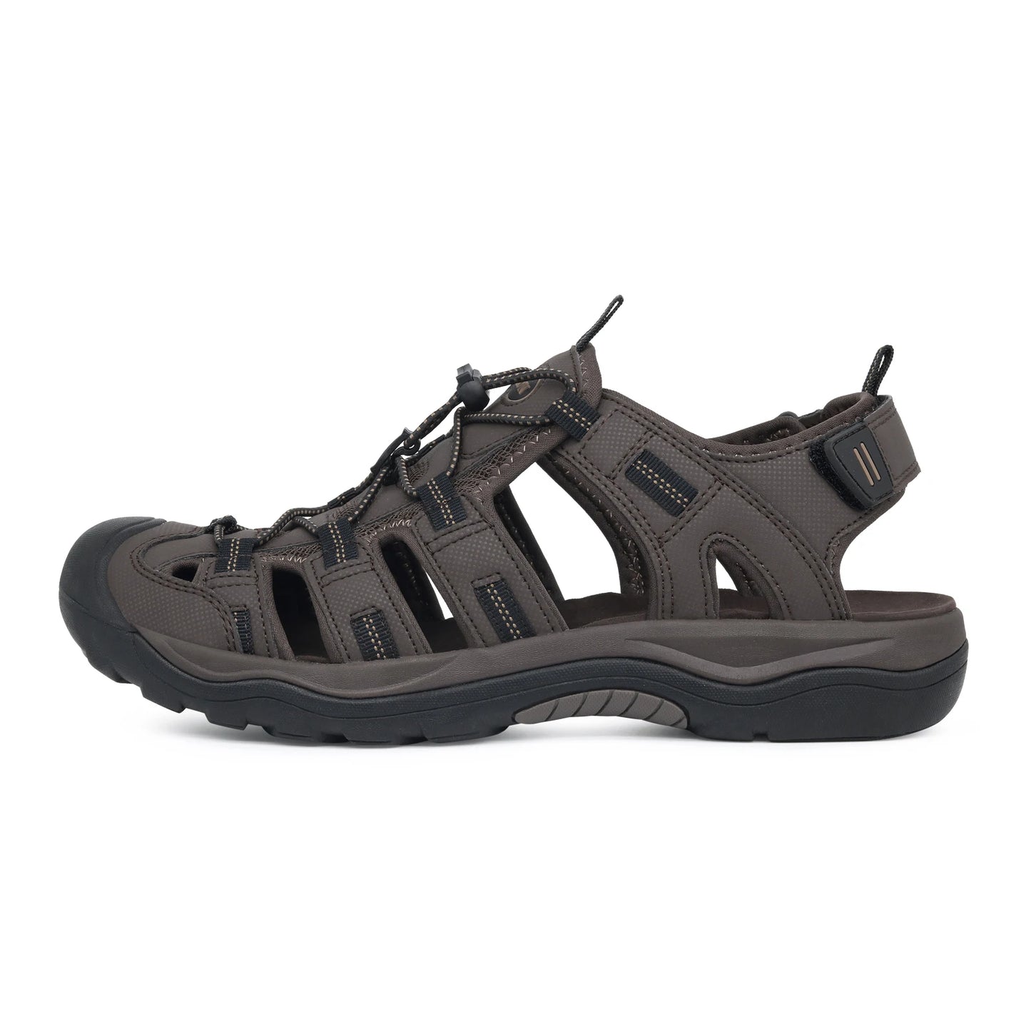 GRITION Men Sandals Outdoor Fashion Summer Beach Shoes Male Casual Hiking Rubber Trekking Non Slip Breathable Size 46 2021 Hot