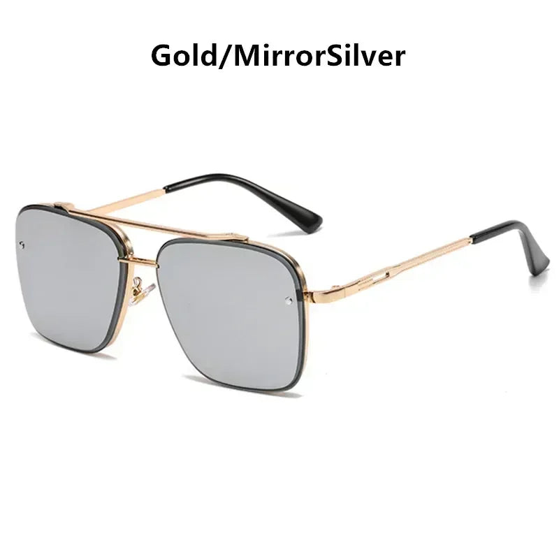 2025 Fashion Square Design Luxury Gafass Sun Men Women Flight Seven Rock Mach Mach Sex Style Gradiente Gafas de sol de piloto Oculos de Sol