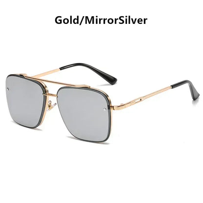 2025 Fashion Square Design Luxury Gafass Sun Men Women Flight Seven Rock Mach Mach Sex Style Gradiente Gafas de sol de piloto Oculos de Sol