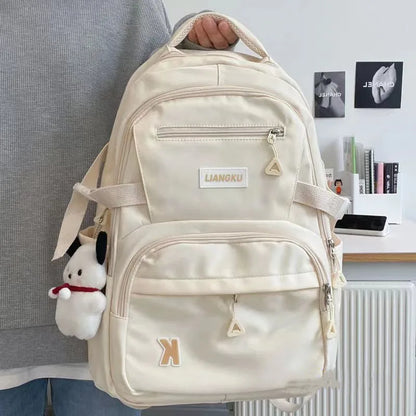 Large Capacity Backpack, Women's Korean Version, Versatile, High School Student, College Student Backpack Trend