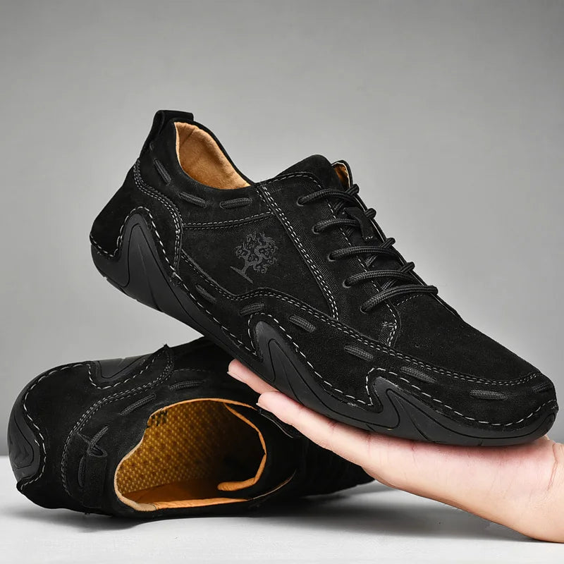 Hommes extérieurs chaussures décontractées hommes en cuir en cuir en daim