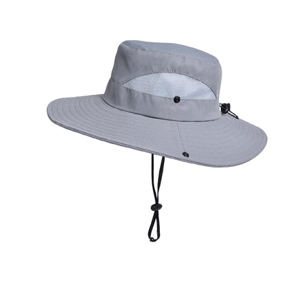 Spring summer sunshade hat Ladies outdoor fishing Mountaineering fisherman hat Breathable large brim sun hat
