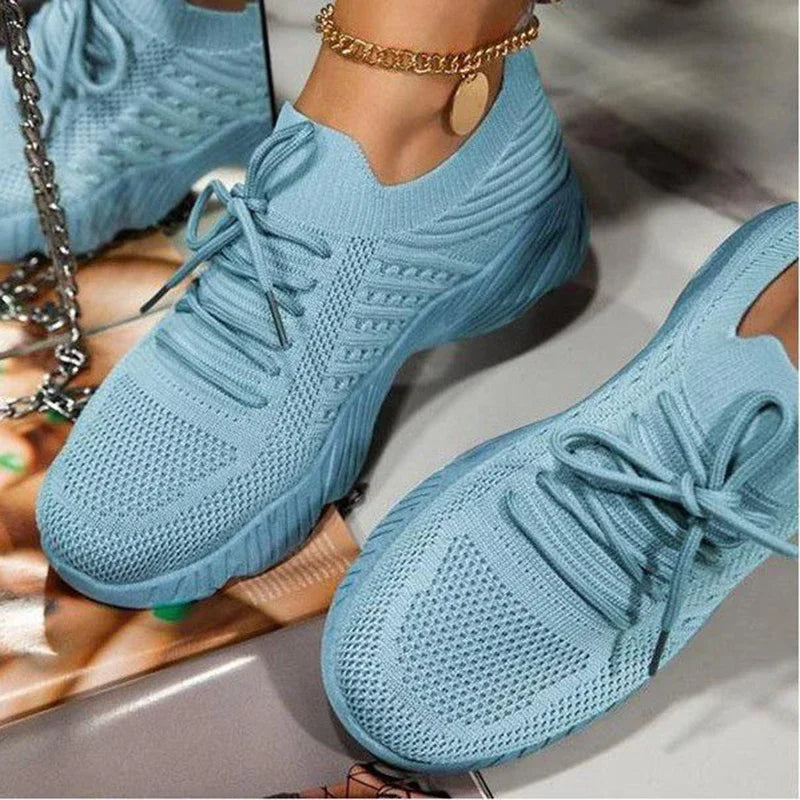 Ženske mreža dihajoča priložnostna superge čipkaste vulkanizirane čevlje ženske platforme superge ženske čevlje plus size Zapatos de mujer