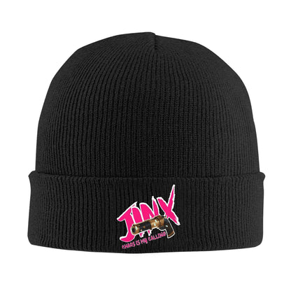 Arcane pleteni šešir za žene muškarci zrna zima šešir akril jinx grafiti hip hop dinja kapica