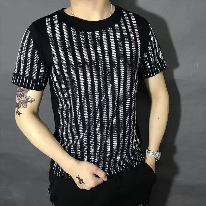 Dizajner muških marki majica Rhinestone majica punk odjeća Dropshipping Hip Hop 2024