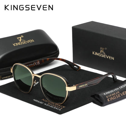 KINGSEVEN Fashion Sunglasses Men Polarized Women Eyewear Vintage Style Male Causal Glasses Anti-glare UV400