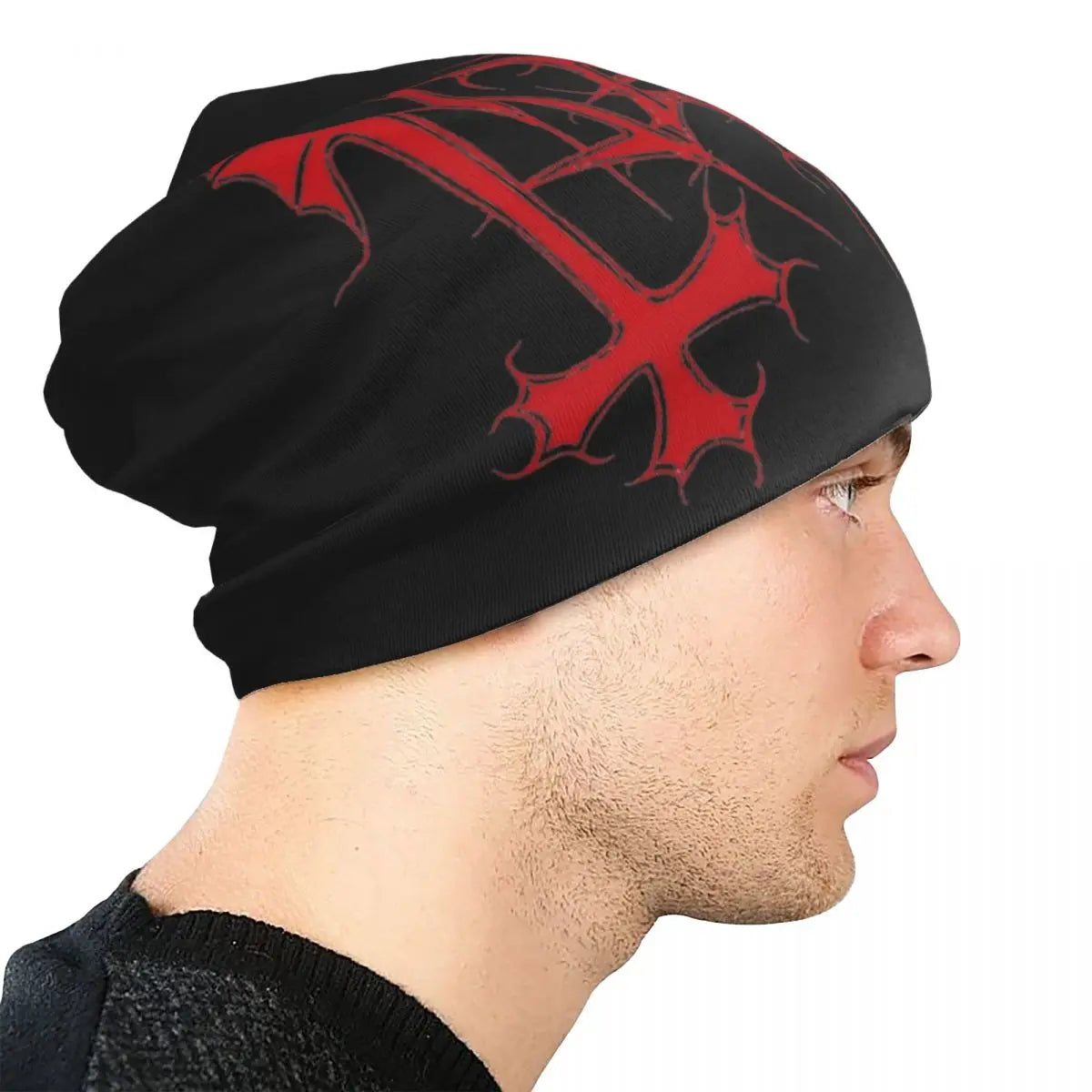 Women Men Mayhem Norge band Red Edition Winter Skullies Beanie Outfits Bonnet Knitting Hats Fashion Warm Hats Gift til bursdag
