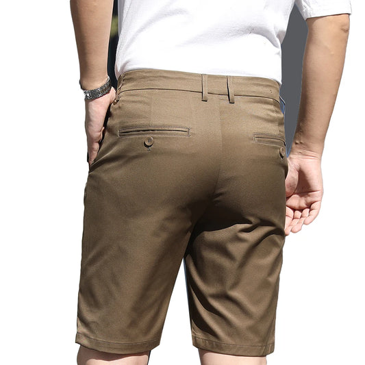 10 Models Men's Summer Thin Fashion Business Casual Suit Pants shorts Men's High Elastic Sexy Skinny Shorts Plus Size 30-40