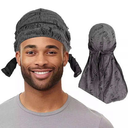 Lange staart unisex volwassen jersey doo rag durag bandanas cap piraat hoed tulband mannen hiphop hoofdband motorrijder headwrap dames hoofddeksels