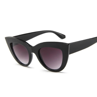 Vintage Cat Eye Sluneční brýle Žena značka návrhářka retro sluneční brýle ženské módní zrcadlové venkovní odstíny gradient oculos de sol
