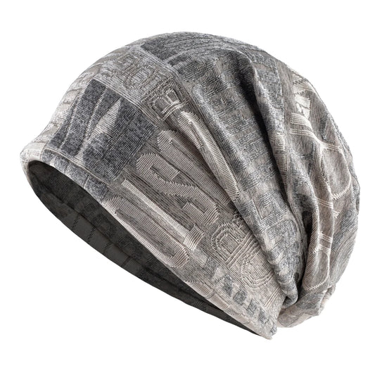 Double Use Scarf Beanie Women Knitted Jacquard Hats Men Scarf Beanie Outdoor Bonnet Cap Cycling Turban Ponytail Hat For Women