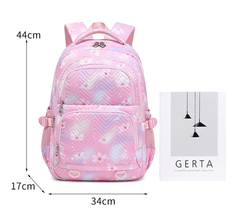 Lilo Stitch Waterproof Large Capacity Backpack for Women Girls Daypack Lightweight Schoolbag Casual Travel Knapsack