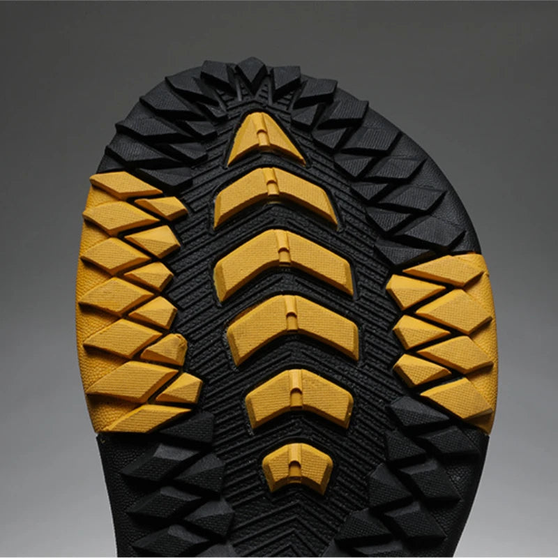 Ósvikinn kú leðurskór karlar sandalar flip flops karlkyns