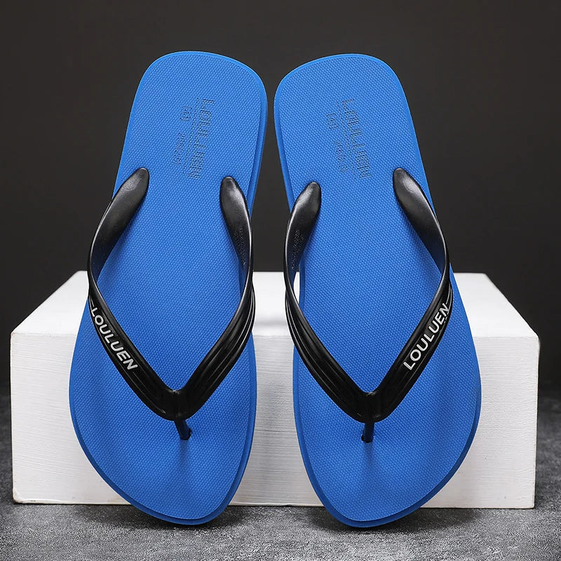 Flip flops nýir karla með mjúkum sóla, þægilegum, opnum táflipum fyrir inni og úti göngutúra, sumarströnd flip flops fyrir