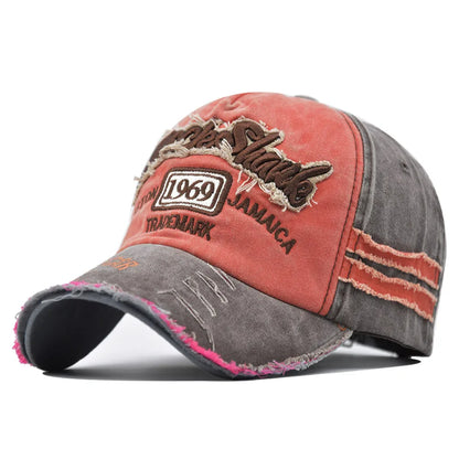 Oprani pamuk iz 1969. vez bejzbolske kape za žene muškarci sportski viziri vintage snapback cap unisex-teen hip hop hat kosti tata šešir