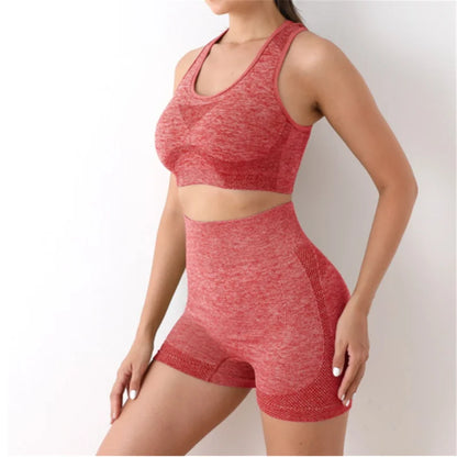 Shoga Shorts Shorts da ginnastica da donna Sport Brasere Allenamento per le donne per le donne Abiti di yoga Fitness Leggings Set di palestra set di yoga senza soluzione di continuità