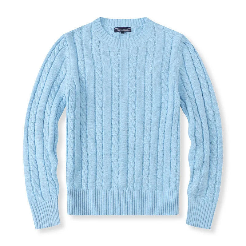 Runde Nackenpullover modische Jacke Top Stricker Sweater lässig Pullover Männer Kleidung 2025 Herbst/Winter Sport Jugend 6 Stil