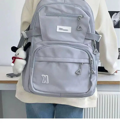 Large Capacity Backpack, Women's Korean Version, Versatile, High School Student, College Student Backpack Trend