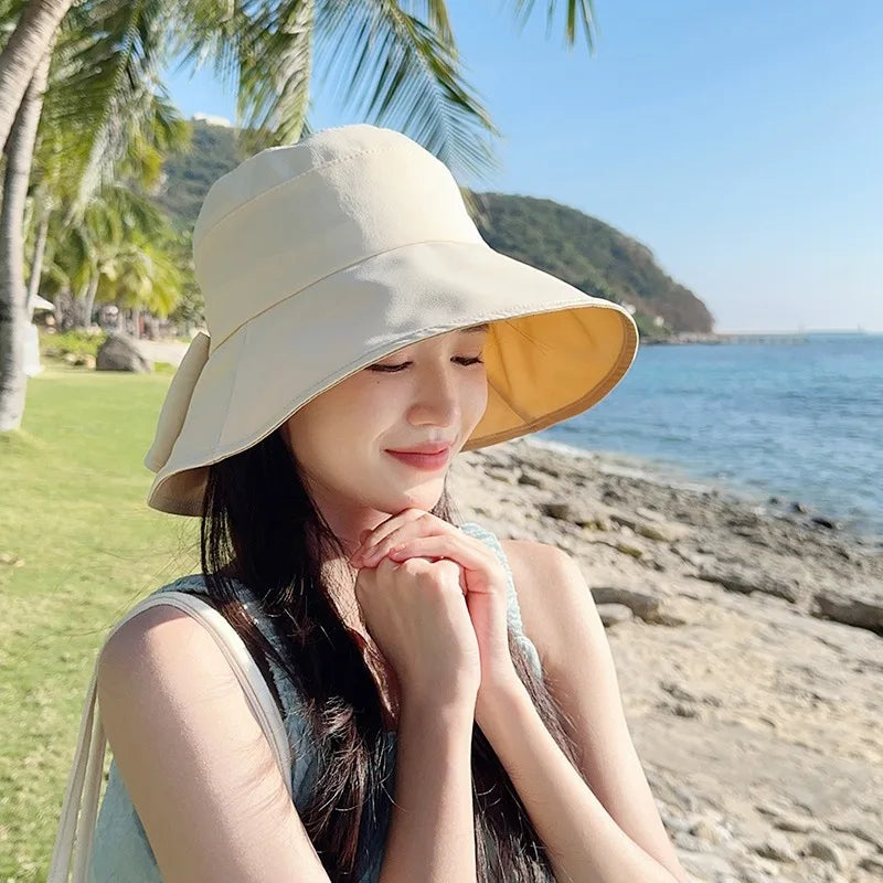 Ricygvm Sweet Bow Women Fisherman Cap Cotting Suur