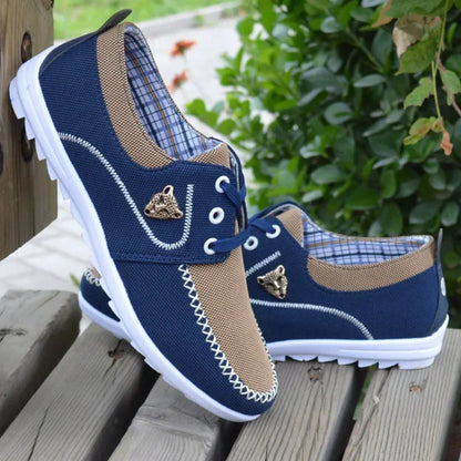 Men Casual Sneakers platte canvas schoenen voor mannen lente zomer comfortabele mannelijke sneakers zachte grote maat rijen schoenen erwtenschoenen