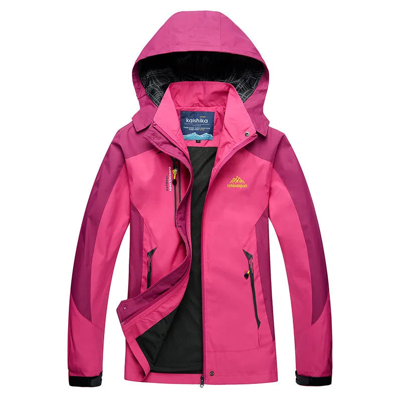 Camping Hiking Jacket Men Autumn Outdoor Sports Coats Climbing Trekking Windbreaker Travel Waterproof Jackets Black