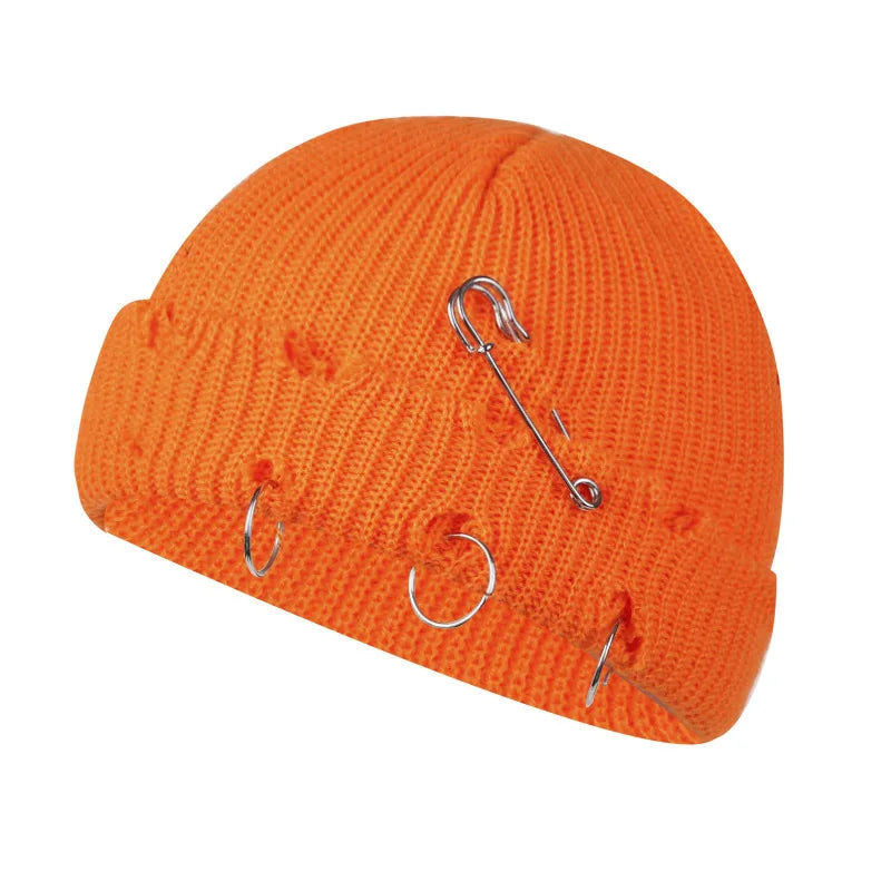 Brand Oohmy Knitted Hats for Men Women, Skullies Caps, Warmer Bonnet, Casual Cap, Monochromatic, Male and Female, Winter, 2024