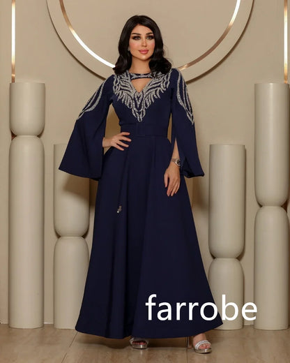 Customized Unisex Jersey Pleat A-line V-neck Midi Dresses Homecoming Dresses Chinese Style Formal Casual Simple Retro Fashion Cl