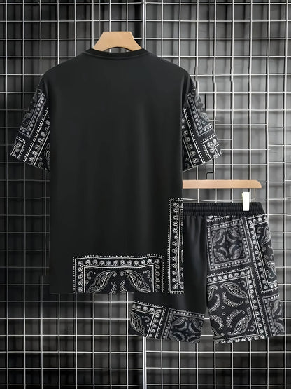 Le costume pour adulte masculin 2025 de 2025 est en fibre de polyester à imprimé géométrique 3D qui est confortable douce, léger