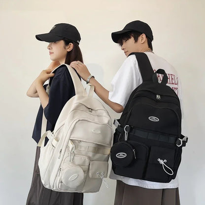 2024 New Multi-pocket Women Backpack High Quality Youth Waterproof Backpacks for Teenage Girls Boys Female School Bag Bagpack