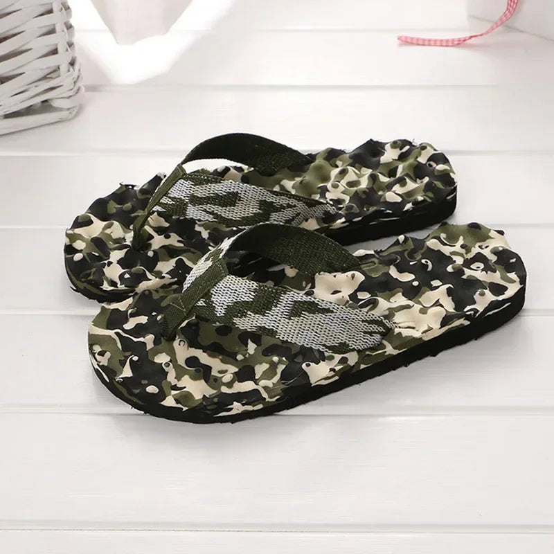 Massage Flip-Flops Summer Men Slippers Beach Sandals Comfortable Men Casual Shoes Fashion Men Flip Flops Hot Sell Footwear 2024