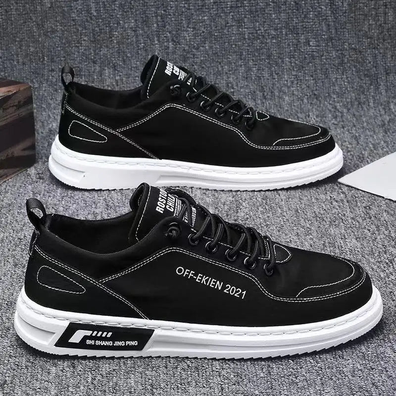Men's Vulcanized Shoes Flat Non-slip Wear-resistant Breathable Sneakers Classic Fashion Canvas Casual Shoes Brand Shoes for Men