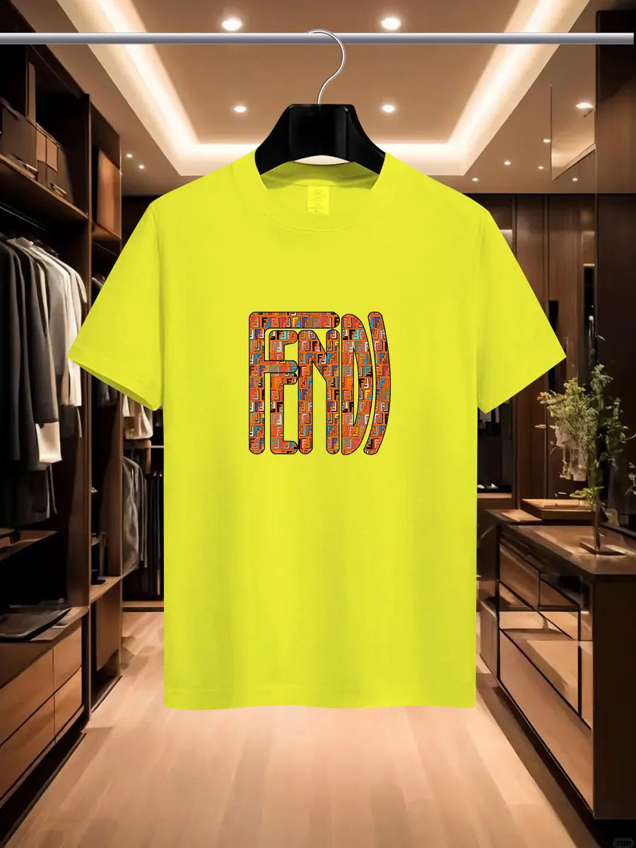 Camiseta impresa de la marca de la marca de FD International Fash International Fashion Fash International Fashion Fashion de Summer Men.