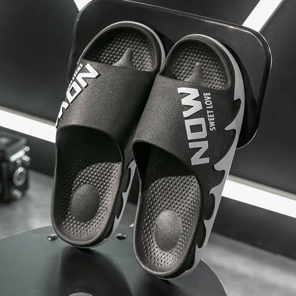 2023 Men's Summer Slippers Anti-slip Thicken EVA Soft Slipper Outdoor Beach Flip Flops for Men Household Comfortable Shoes