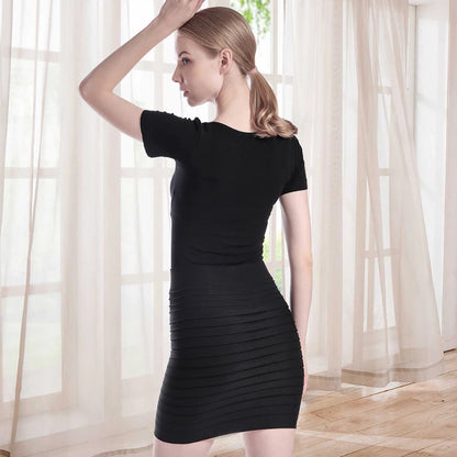 Elastično nagubano krilo visok pas bodycon mini krilo poslovno pisarnico poceni kratka krila s svinčnikom trdno barvo roza črno modro vroče